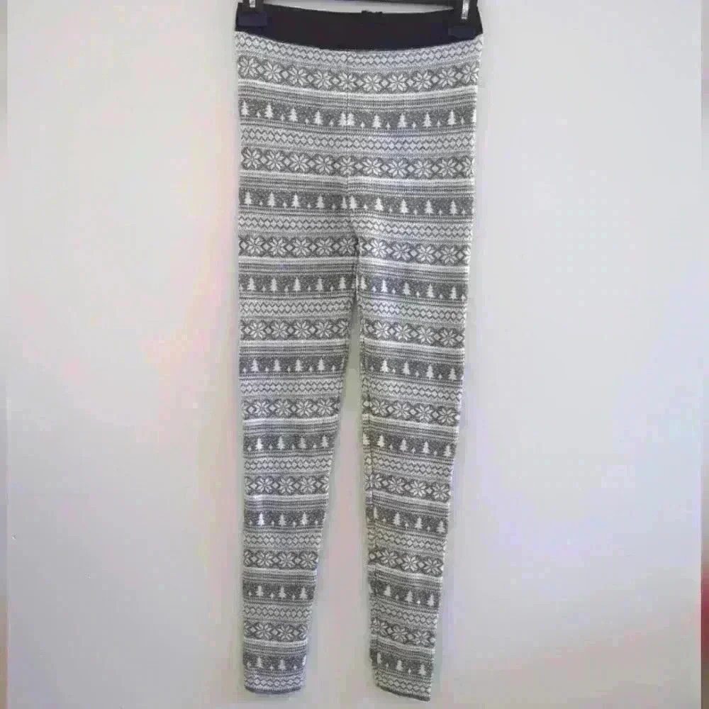 JESSICA SIMPSON | Women's Thick Stretchy Winter Themed Leggings Size XS